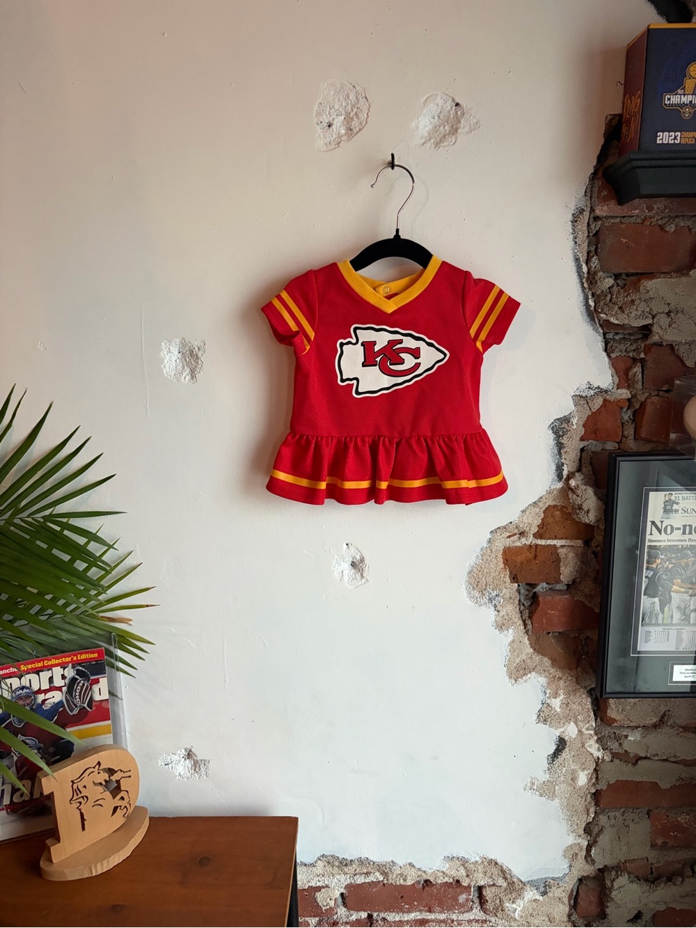 Kansas City Chiefs Baby Dress Size 0-3 Months
